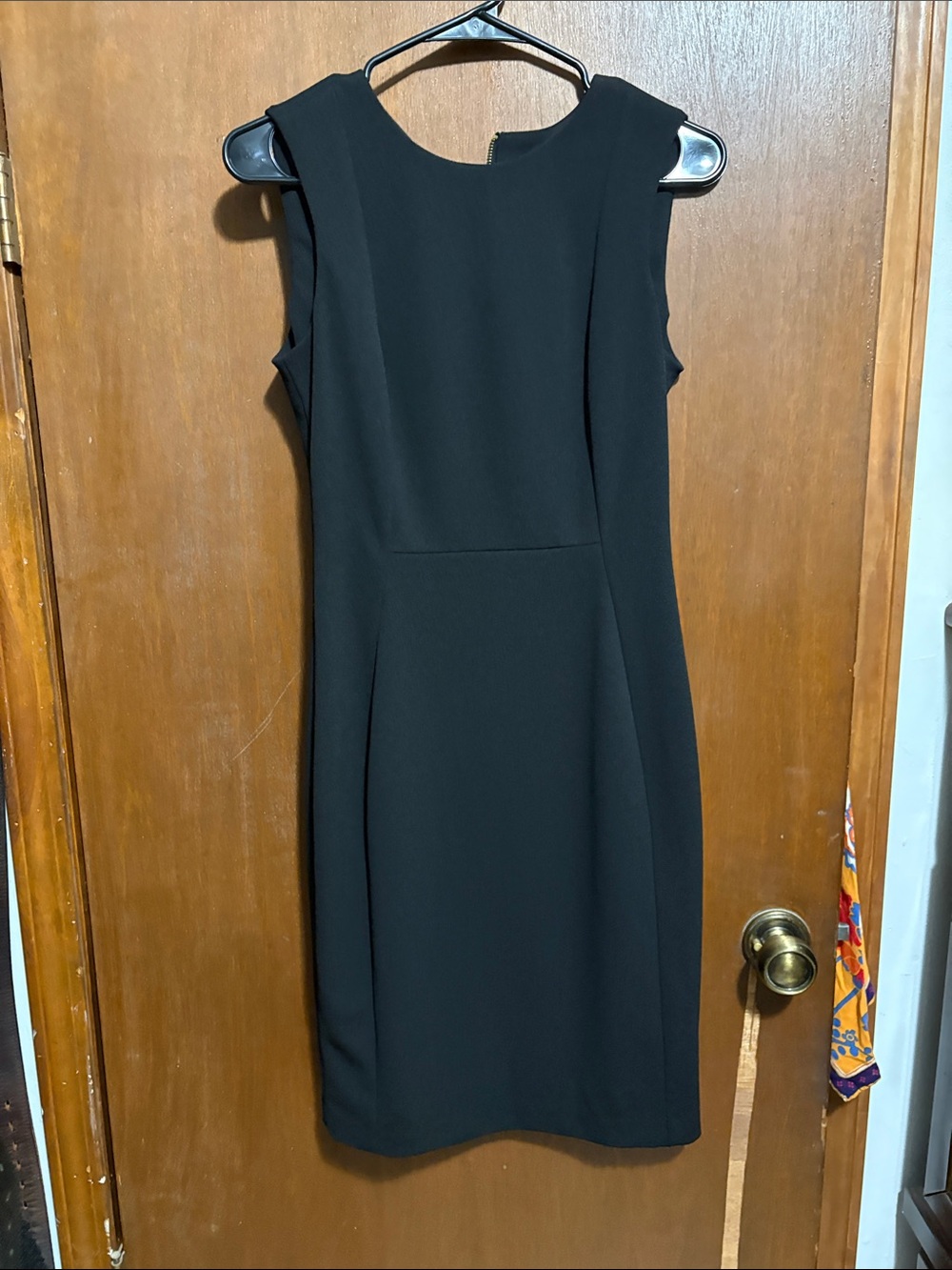 Calvin Klein Sleek Black Sleeveless Sheath Dress